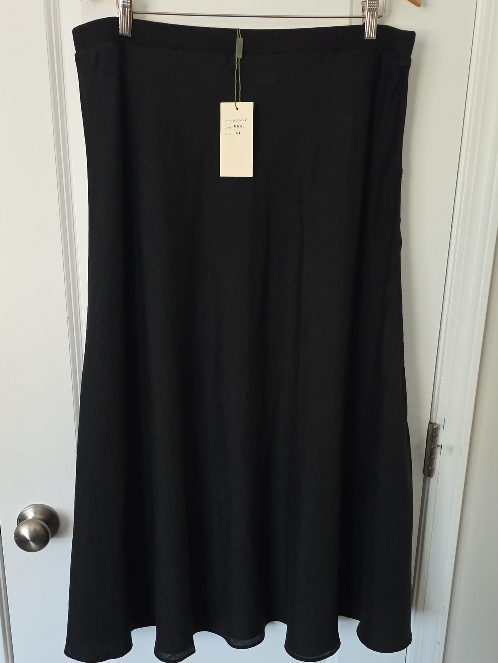 Vivid 100% Linen Pull On Maxi Skirt Size 2X
